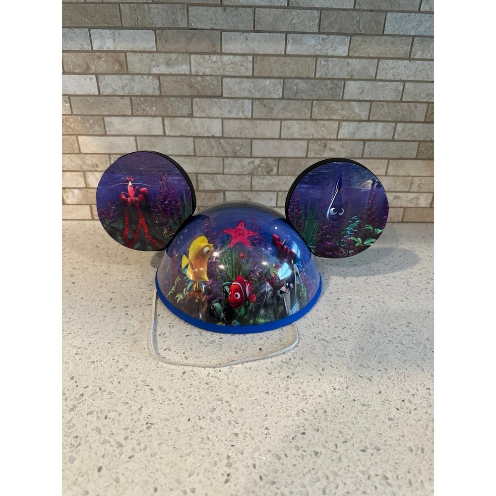 Retired Disney Parks Finding Nemo Mickey Mouse Ears Adult Size Hat‎ b25